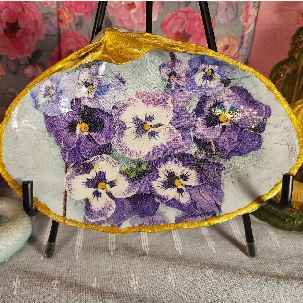 DECOUPAGE CLAM SHELL - Picture 1 of 6